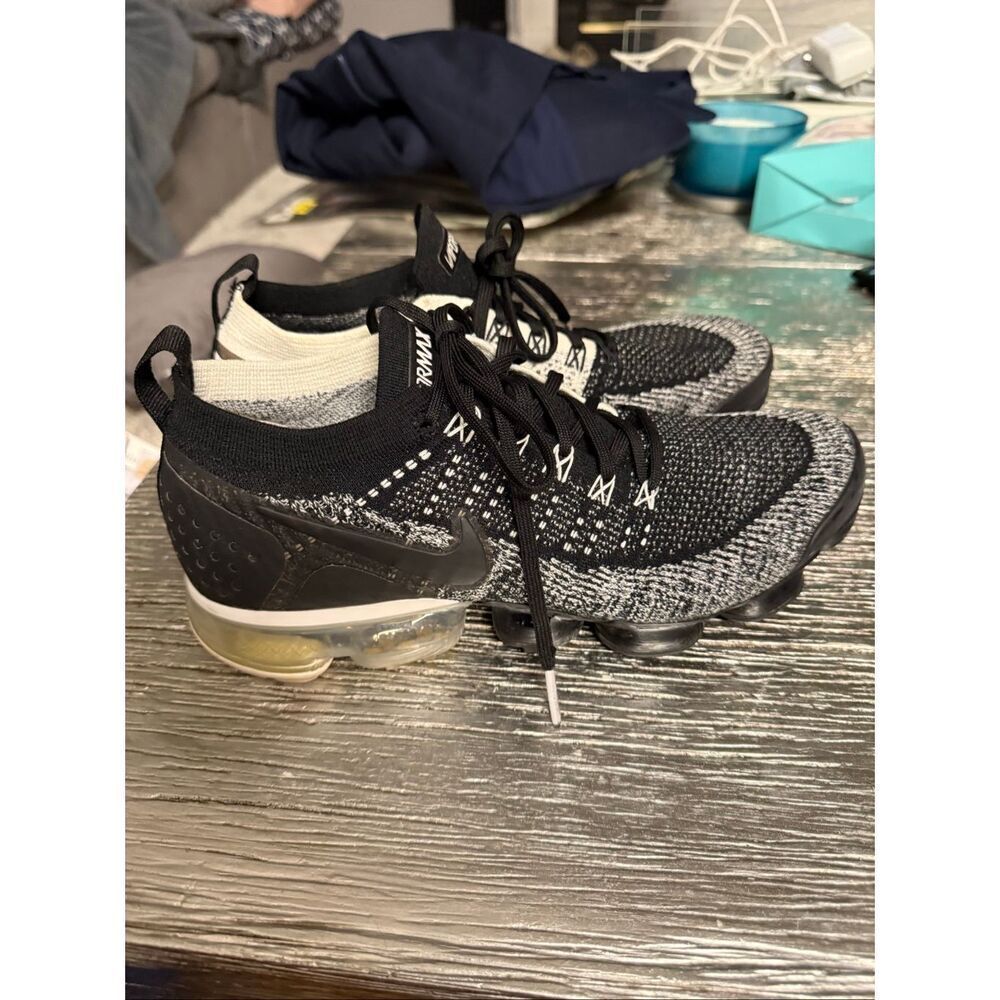 Nike Air Vapormax 2 Flyknit Orca Sneaker Running Shoe sz 9.5 EUC